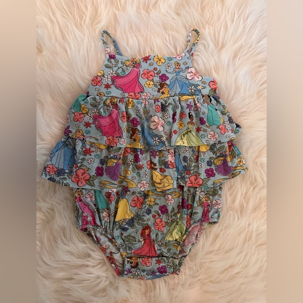 EUC Posh Peanut OG Disney Princesses Bubble Romper 2T